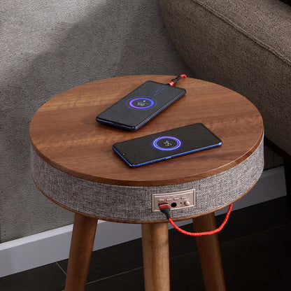 Haut-parleur Bluetooth, petite Table basse, chargement sans fil, petite Table ronde créative