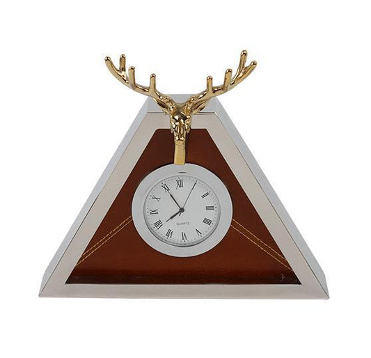 Reloj con cabeza de ciervo y adornos para reloj, modelo de habitación, asiento, reloj, mesa de péndulo