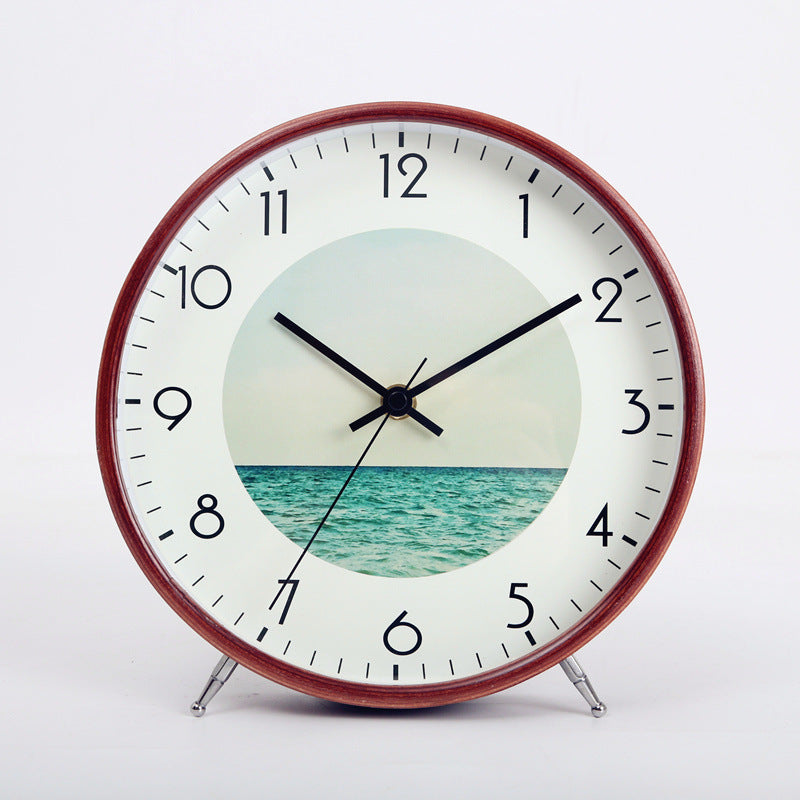 Clock Table Clock Creative Clock Living Room Bedroom Decoration Large Silent Desktop Clock