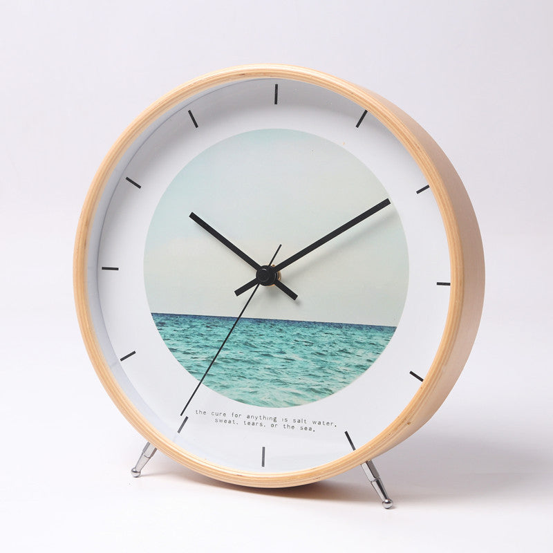 Clock Table Clock Creative Clock Living Room Bedroom Decoration Large Silent Desktop Clock