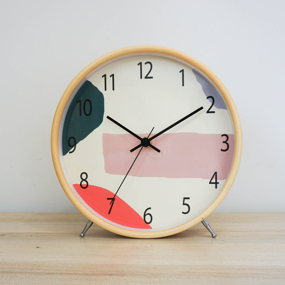 Reloj Reloj de Mesa Reloj Creativo Sala de Estar Dormitorio Decoración Reloj de Escritorio silencioso Grande