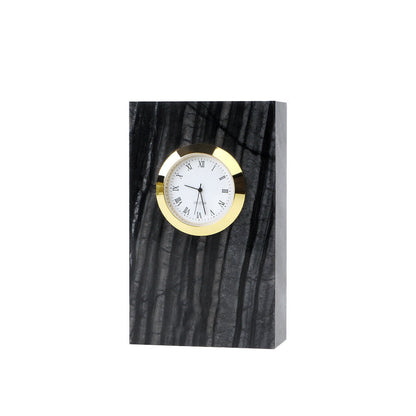 Reloj de mesa de mármol, modelo para sala de estar, dormitorio, accesorios de decoración, reloj de mesa silencioso nórdico para el hogar