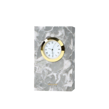 Marble Table Clock Model Room Living Room Bedroom Decoration Accessories Nordic Household Silent Table Clock