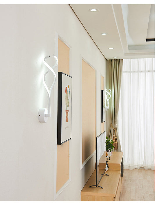 Lámpara de pared Led Simple y creativa, lámpara de pared Led con nota Musical, lámpara de pared de fondo, lámparas Zhongshan, venta al por mayor, en nombre de