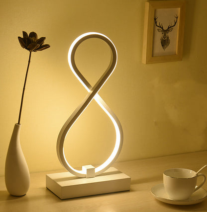 Lampe de Table de chevet Led nordique Simple, chaleureuse et romantique, pour la maison, personnalité créative, Protection des yeux, bureau, lampe de Table Led