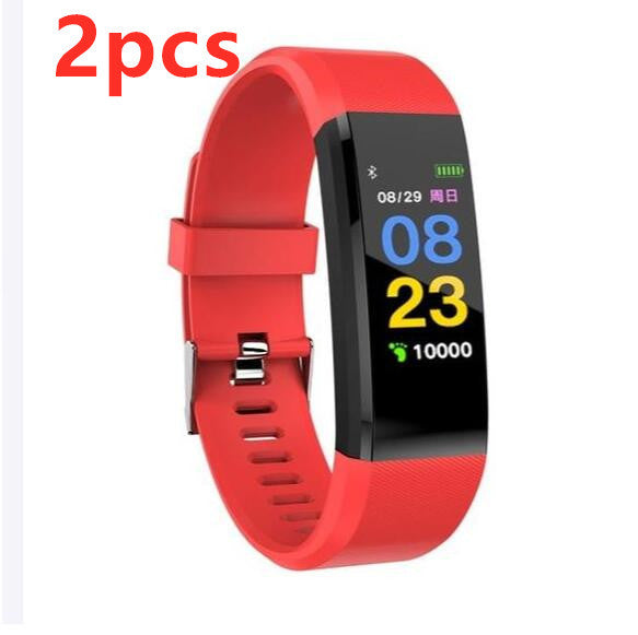 Pulsera inteligente con pulsera Bluetooth Monitor de ritmo cardíaco reloj actividad Fitness Tracker