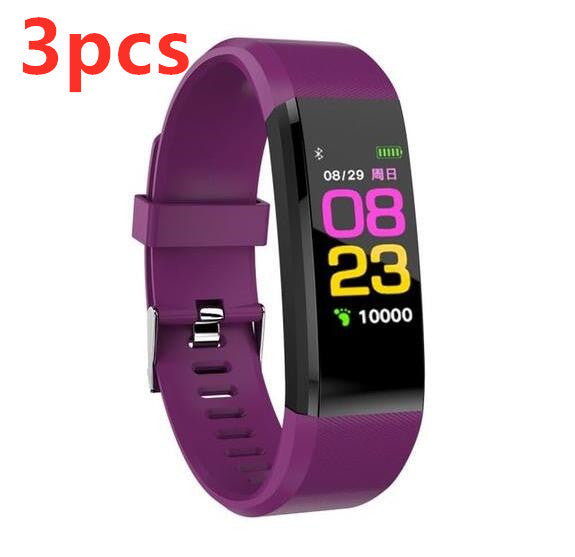 Pulsera inteligente con pulsera Bluetooth Monitor de ritmo cardíaco reloj actividad Fitness Tracker