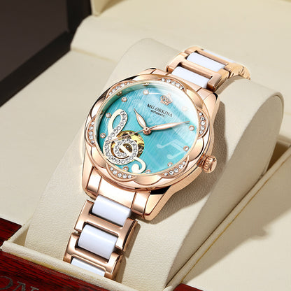 Nouveau Montres mécaniques design femmes luxe haut marque céramique