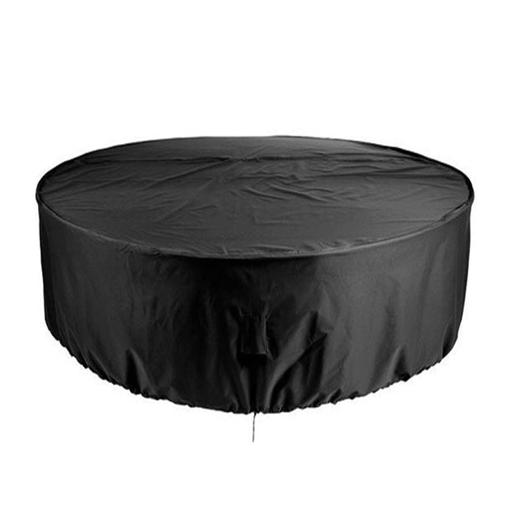 Couverture de table ronde de jardin extérieur antipoussière et imperméable