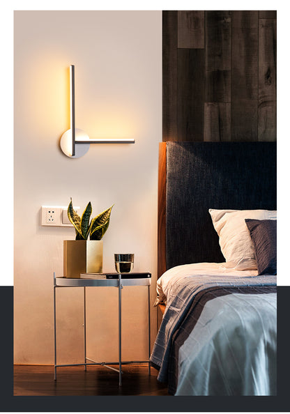 Bedside wall lamp Scandinavian modern simple creative light luxury living room bedroom stairs balcony aisle  reading wall lamp