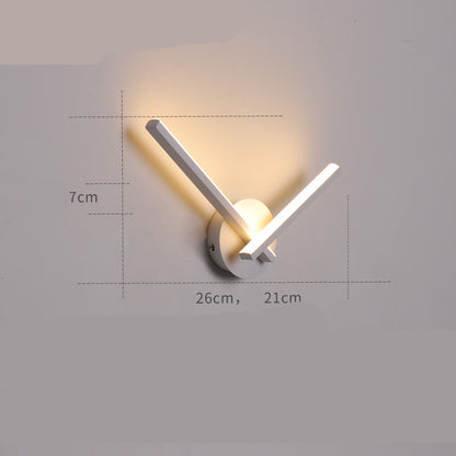 Bedside wall lamp Scandinavian modern simple creative light luxury living room bedroom stairs balcony aisle  reading wall lamp