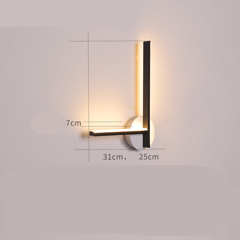 Bedside wall lamp Scandinavian modern simple creative light luxury living room bedroom stairs balcony aisle  reading wall lamp