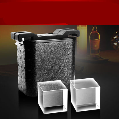 Cubo de hielo para whisky, caja de hielo con calavera de Hockey sobre hielo, molde para bandeja de hielo para cubitos de hielo de cristal