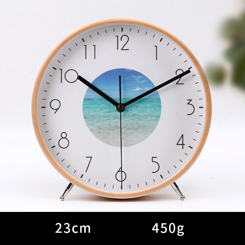 Reloj de Escritorio Reloj de Escritorio Adorno Sala de Estar Reloj de Mesa Escritorio doméstico Reloj Grande y Moderno para Sentarse Reloj de péndulo Simple