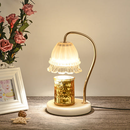 Bougie fondante d'aromathérapie bougie fondante en marbre européen romantique lampe de Table d'intérieur bougie d'aromathérapie lampe à gradation Melting Candle