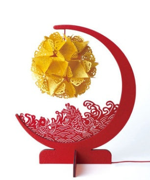 Forbidden City, the Same Type of Good Luck Koi Paper Carving, Light And Shadow Diy Material To Map Custom Gifts, Enterprise Small Table Lamp Night Light