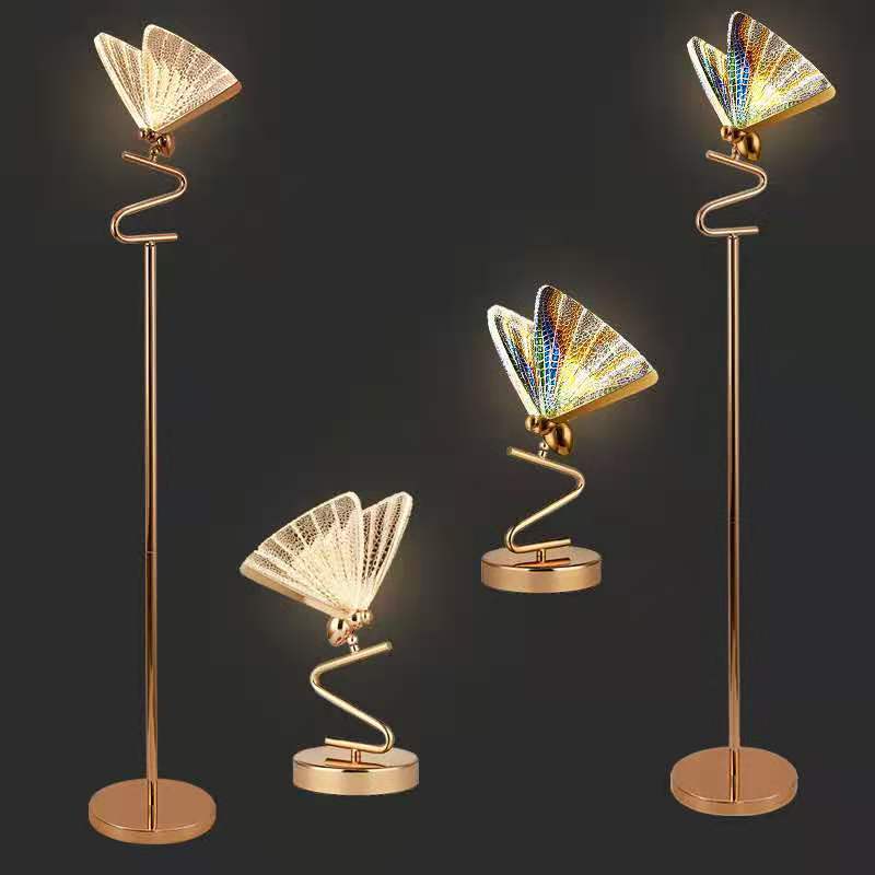 Hot Sale Butterfly Lamp Chandelier for Living Room Bedroom Bedside Staircase Hall Restaurant Art Indoor Lighting Decor