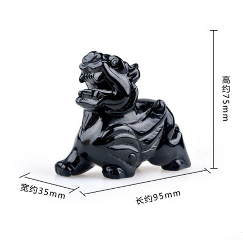 Obsidian Pixiu Array Decoration Six-Character Mantra Office And Home Decoration