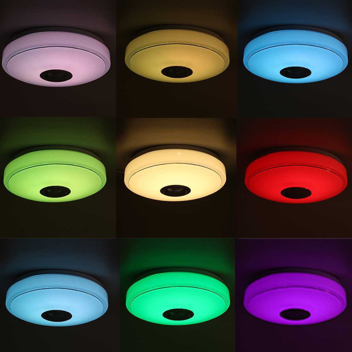 Luz de techo inteligente Tuya Wifi Led colorida aplicación remota Control Bluetooth lámparas Alexa Google Home transfronteriza