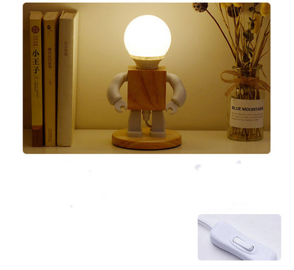 Robot veilleuse lampe de Table créative chambre décoration lampe petit ami petit ami lampe de chevet