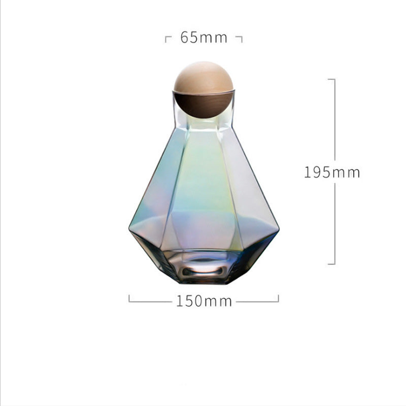 Creative Six-Row Glass Cold Water Bottle