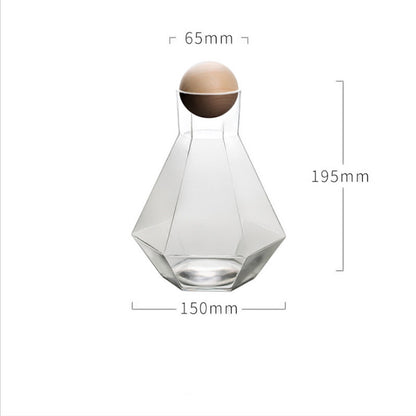 Creative Six-Row Glass Cold Water Bottle