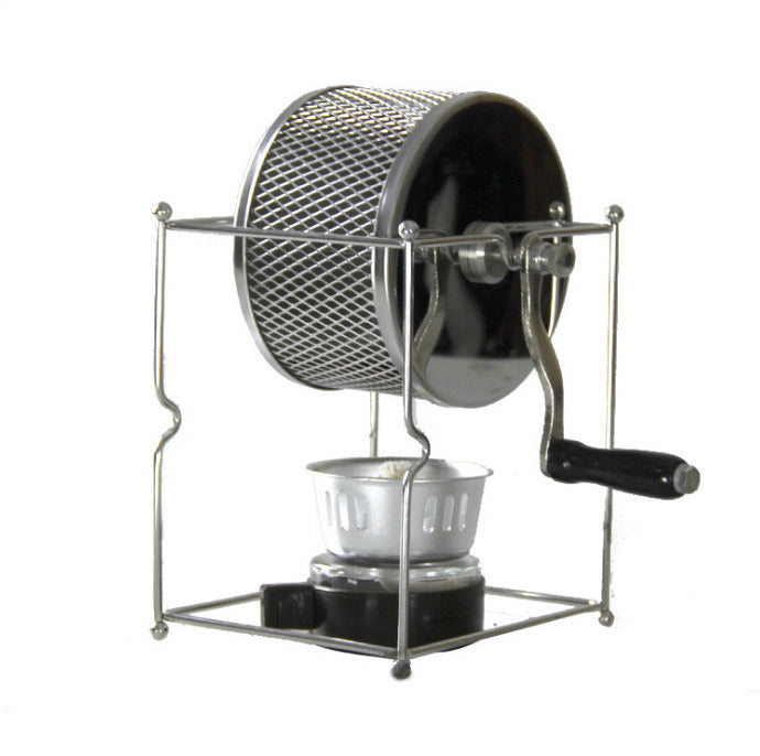 Manual Household Hand Crank Coffee Bean Roasting Machine Small Stainless Steel Roller Roasting Machine