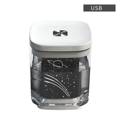 New Projection Humidifier USB Colorful Night Light Home Desktop