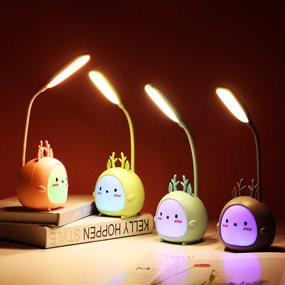 Dessin animé mignon petite lampe de Table LED apprentissage Protection des yeux petite lampe de Table