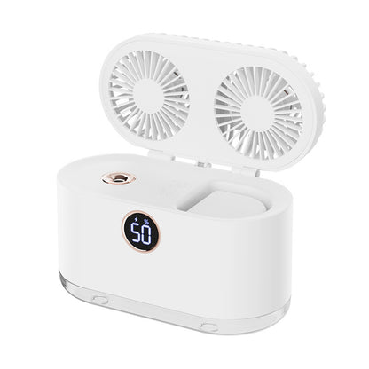 Mini climatiseur ventilateur refroidisseur d'air USB Portable Table haut ventilateur de bureau refroidissement avec 3 vitesses de vent lumière LED pour le bureau à domicile