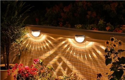 Luz Led Solar para decoración de jardín al aire libre, nueva luz de escalera, luz Solar y luz nocturna de sombra, luz de pared Solar