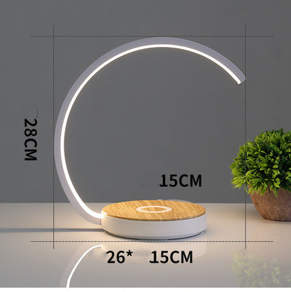 Wireless Charging Bedside Lamp Table Lamp Bedroom Simple Modern Creative Nordic Eye Protection Desk