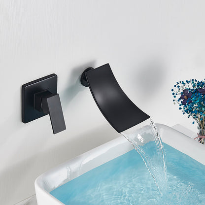 Wall Faucet Embedded Box Faucet Above Counter Basin Waterfall Basin Faucet