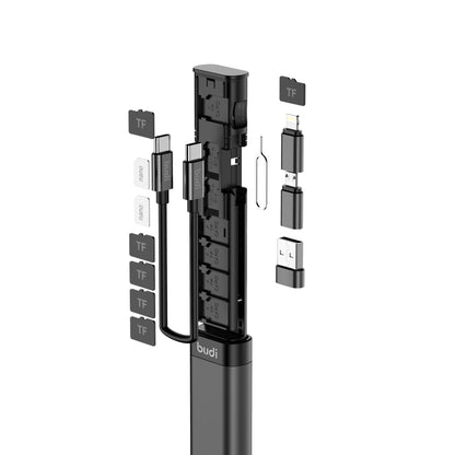 Stockage de carte d'adaptateur intelligent multifonction BUDI 9-en-1