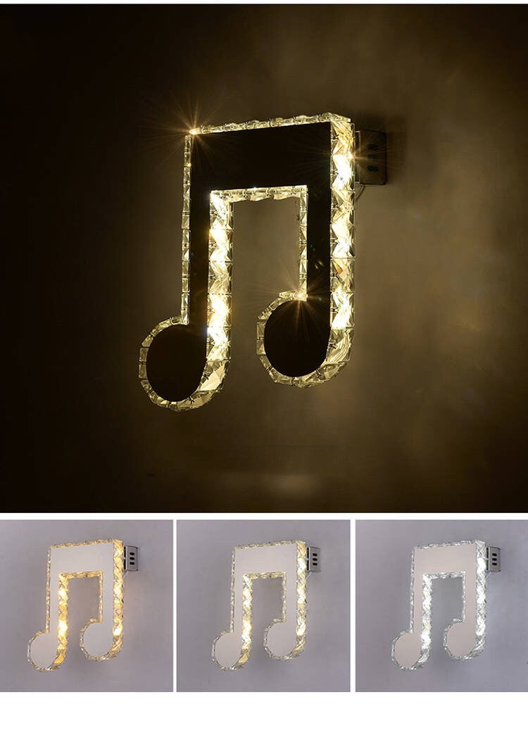 Applique en cristal Simple Led salon fond applique chambre lampe de chevet couloir applique