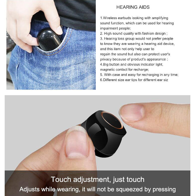 Hearing Ad Elderly Sound Amplifier Bluetooth Appearance Ear Canal Hearing Aid Sound Collector Accessories