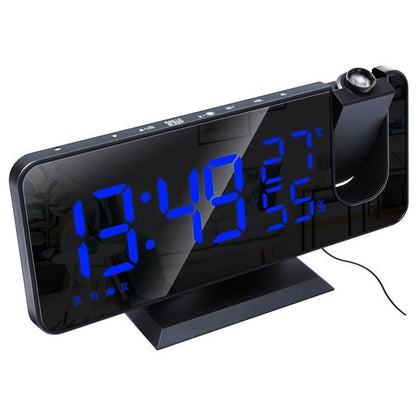 Radio Fm, réveil intelligent numérique Led, montre électronique, horloge de Table, réveil Usb avec temps de Projection, Snooze