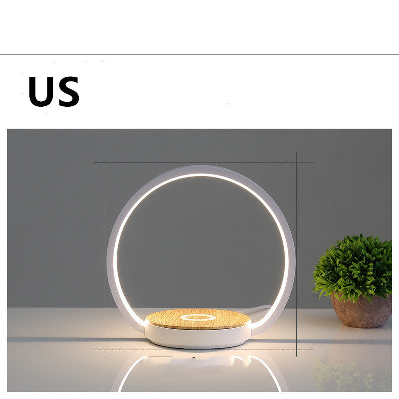 Wireless Charging Bedside Lamp Table Lamp Bedroom Simple Modern Creative Nordic Eye Protection Desk