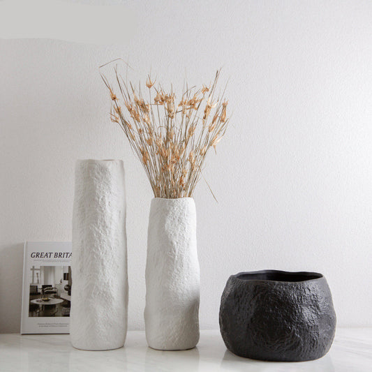 Vase naturel créatif en céramique fait à la main, style nordique Simple