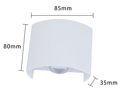 Outdoor Rainproof Led Wall Lamp Outdoor Spotlight Courtyard Bedside Living Room Wall Lamp