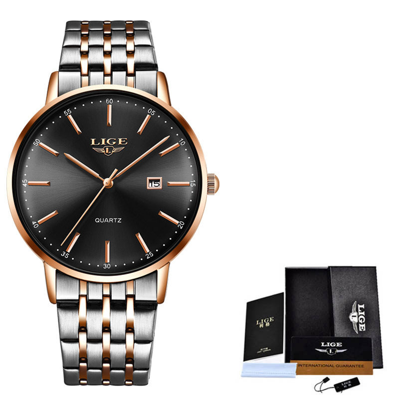 LIGE luxe dames montre femmes étanche or Rose Bracelet en acier femmes montres haut de gamme Bracelet horloges Relogio Feminino