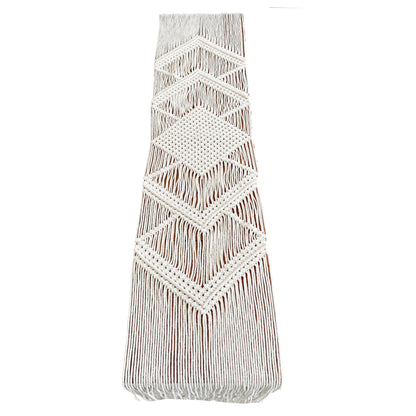 Factory Direct Sale Ins Nordic Table Runner Bohemia Hand-Woven Table Runner Tapestry Rope Woven Living Room Table Customization