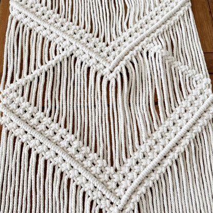 Factory Direct Sale Ins Nordic Table Runner Bohemia Hand-Woven Table Runner Tapestry Rope Woven Living Room Table Customization