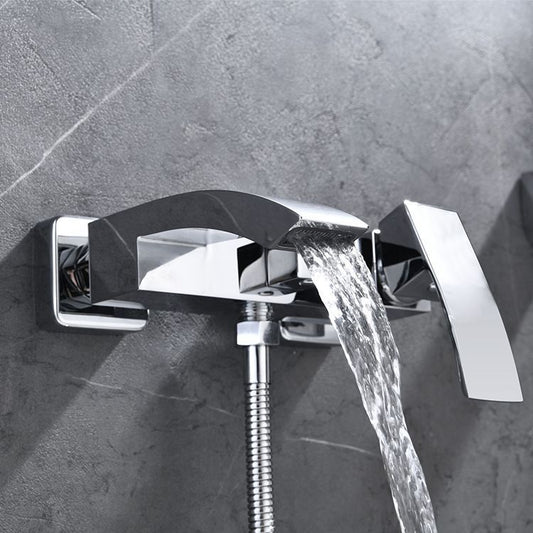 Bathtub Faucet Cylinder Side Nordic Wall Hanging Simple Bathtub Shower Set