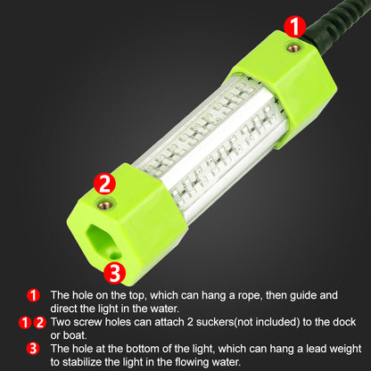 12 V poisson sous-marin leurre lumière 100 watts jaune vert ensemble poisson pêche lumière radeau pêche lumière nuit pêche calmar