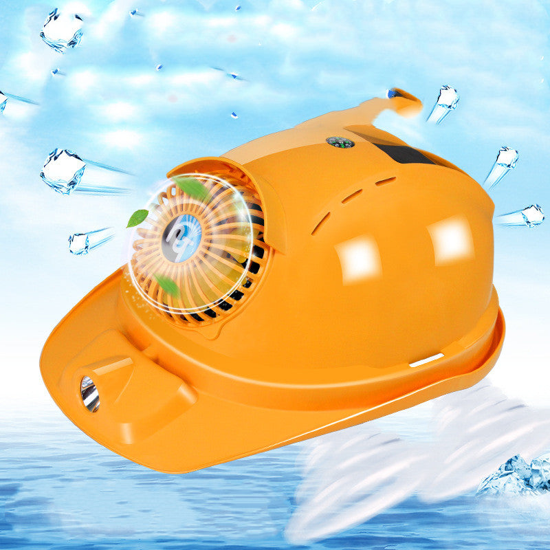 Casquette de ventilateur solaire, casque rechargeable et lumineux, pare-soleil de chantier