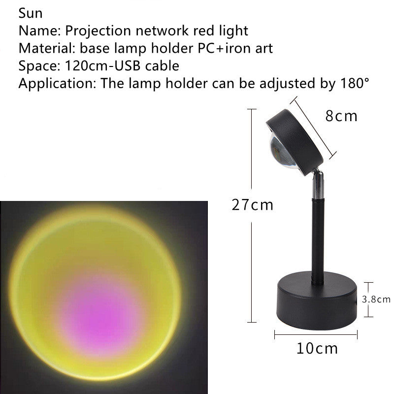 El Sol Nunca Se Pone Proyección Atardecer Atmósfera Luz