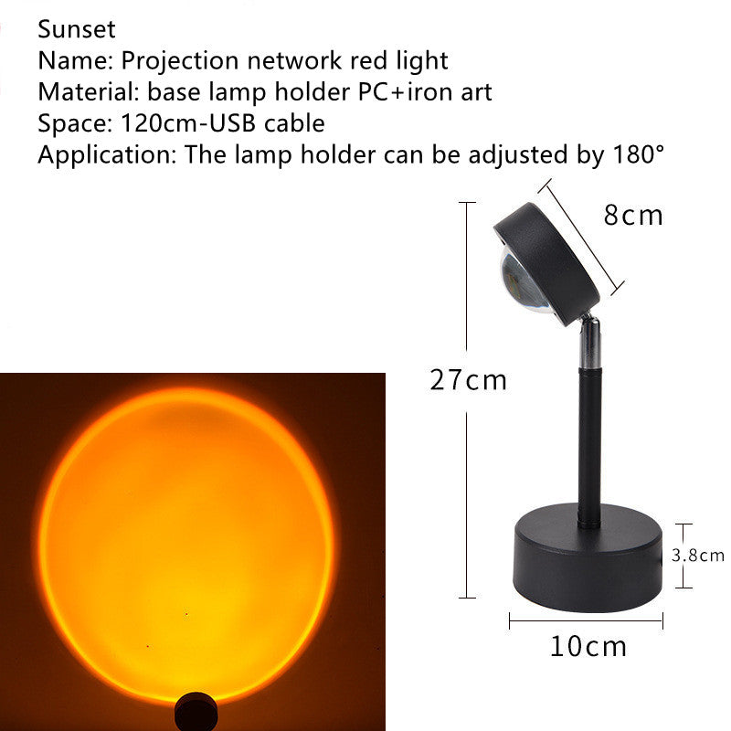 El Sol Nunca Se Pone Proyección Atardecer Atmósfera Luz