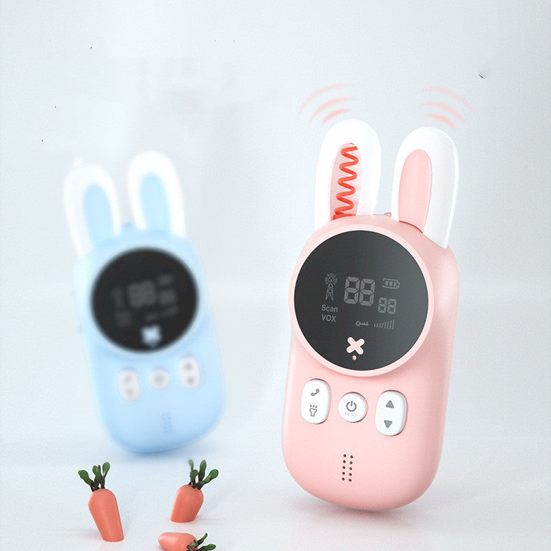 Appel sans fil portatif de talkie-walkie pour enfants de lapin