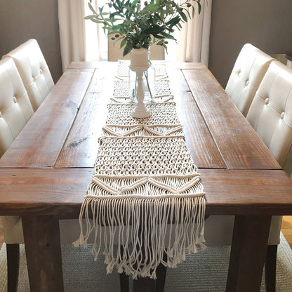 Couverture de Table tissée à la main, nappe de décoration, corde en coton écologique